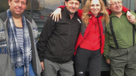 Účastníci výpravy: Tomáš Černý, Karel Klinovský, Martina Kociánová a Václav Cílek
