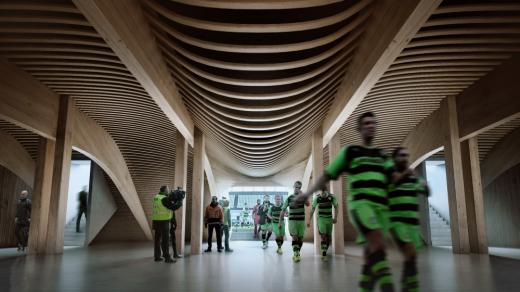 Dřevěný stadion bude světovým unikátem
