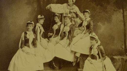 Šibřinky Sokola v roce 1885