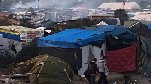 Uprchlický tábor ve francouzském Calais