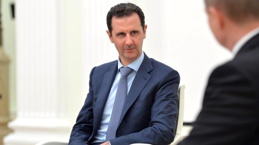 Syrský prezident Bašár Asad na setkání s Vladimirem Putinem v Kremlu