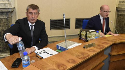 Andrej Babiš a Bohuslav Sobotka