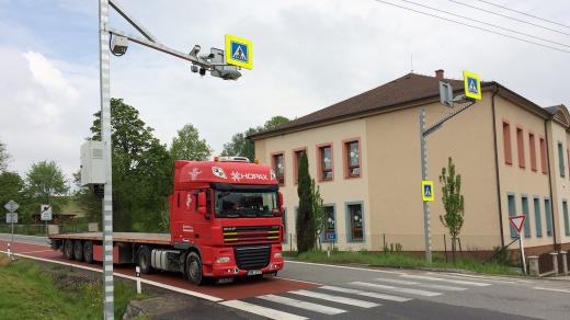 Úsekový radar v Třebovicích