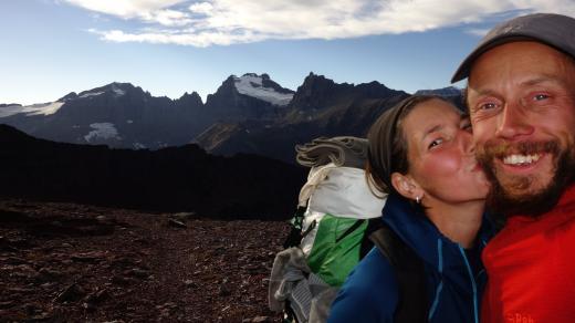 Red Gap Pass, Glacier, MO – poslední  sedlo před sestupem na hranici s Kanadou
