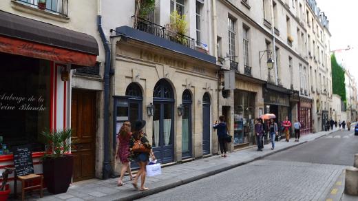 Restaurace l'Orangerie na ostrůvku sv. Ludvíka v Paříži