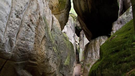Klokočské průchody směrem od Klokočí