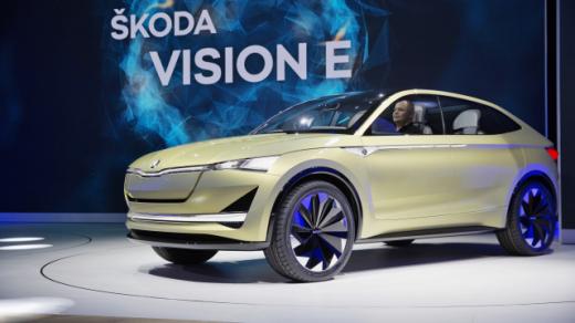Automobilka Škoda Auto představila v evropské výstavní premiéře 12. září na 67. mezinárodním autosalonu ve Frankfurtu nad Mohanem koncept elektromobilu Škoda Vision E