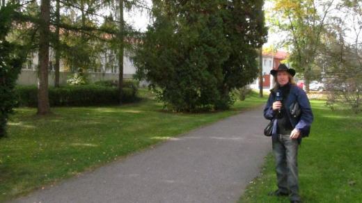 Park na Plavské třídě v Českých Budějovicích, přesně v těchto místech býval vojenský hřbitov. Pohřbívalo se tu do roku 1950