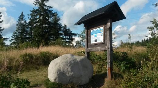 Model meteoritu Morávka na beskydském Grúni