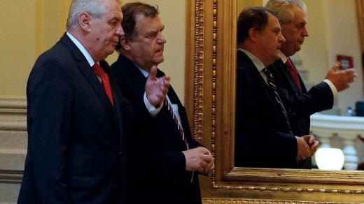 Zdeněk Zbytek s prezidentem Milošem Zeman