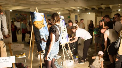 Součástí akce Free Art Friday je i Art Battle