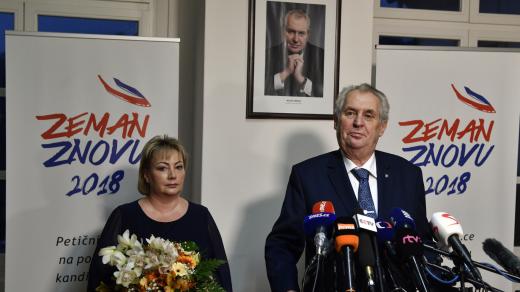 Ivana Zemanová a Miloš Zeman