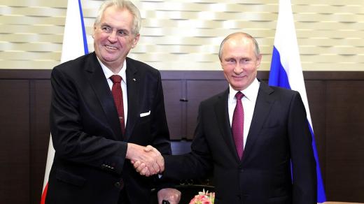 Prezidenti Miloš Zeman a Vladimir Putin
