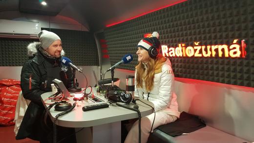 Aleš Valenta a Lucie Výborná při rozhovoru 