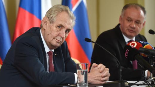 Miloš Zeman navštívil Štrbské pleso, kde se sešel se svým slovenským protějškem Andrejem Kiskou