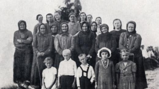 Český Malín - ženy a děti, které přežily