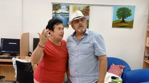 Autor myšlenky a výtvarník Alexander Mosio a taky knihovnice a literátka Dajana Zápalková