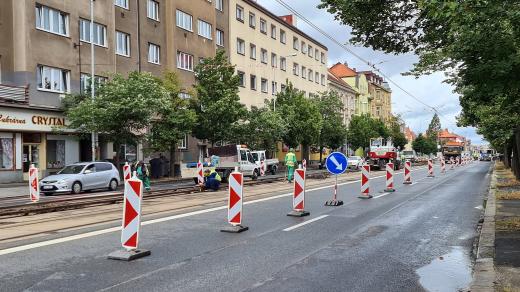 Rekonstrukce tramvajové trati a vodovodu na Klatovské v Plzni
