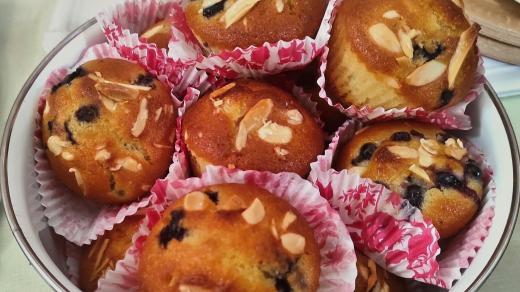 Borůvkové muffiny