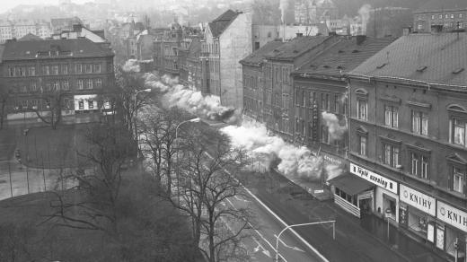 Demolice historického centra Ústí nad Labem, odstřel Fučíkovy ulice
