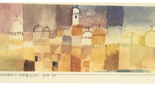 Paul Klee: Pohled na Kairuán, 1914