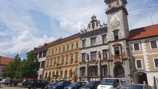 Prachatice, radnice, náměstí