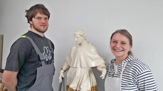 Restaurátoři a manželé Kristýna a Stanislav Klúčikovi
