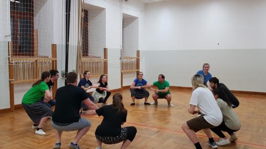 Podjavořičan, folklórní soubor z Telče při zkoušení