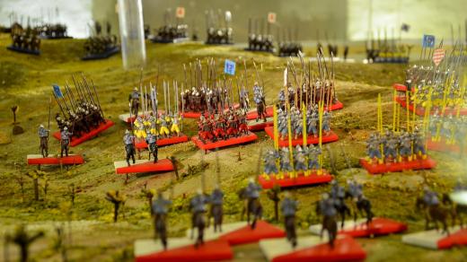 V suterénu letohrádku objevíte model bitvy na Bílé Hoře