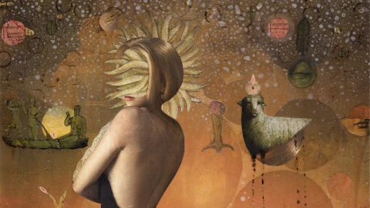 Rouno beránků (koláž)