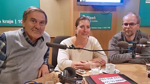 Josef Baierl (zleva), Andrea Sušilová a Jan Pelech