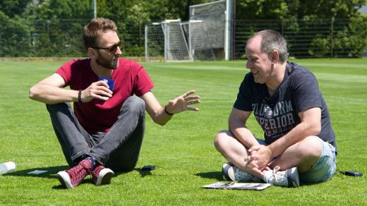 Martin Minha v rozhovoru s fanouškem a kronikářem Sigmy Martinem Ponížilem