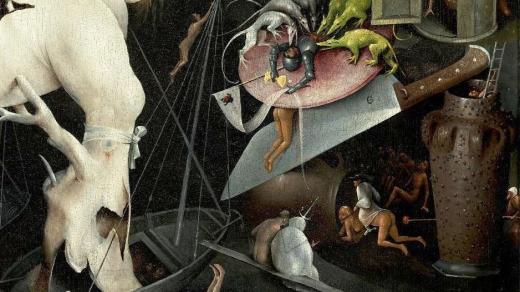 Loštický pohár na obraze Hieronyma Bosche Zahrada pozemských rozkoší