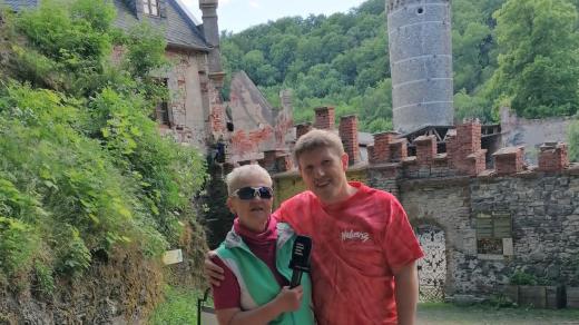 Pavel Palacký s autorkou pořadu Dámská jízda Mirkou Nezvalovou