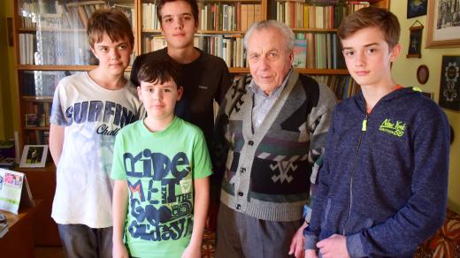 Miloslav Bláha během natáčení