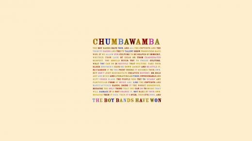 Chumbawamba přebal k albu The Boy Bands Have Won