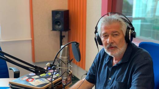 Petr Voldán ve studiu Českého rozhlasu Hradec Králové