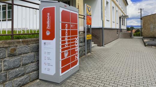 Zásilkovna box v obci Lično v Královéhradeckém kraji
