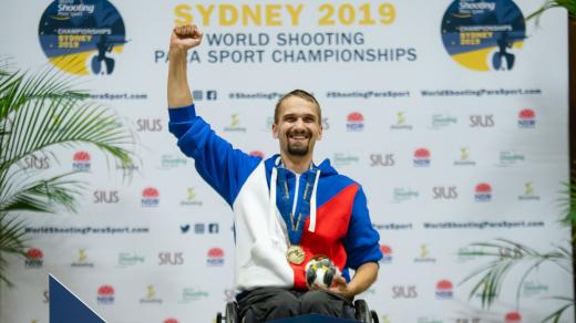 Tomáš Pešek vybojoval mezi handicapovanými sportovci na MS v australském Sydney v disciplíně vzduchová pistole na 10 metrů titul mistra světa