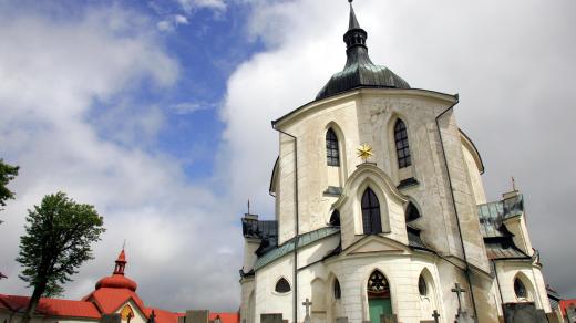 Žďár nad Sázavou. Poutní kostel sv. Jana Nepomuckého na Zelené hoře