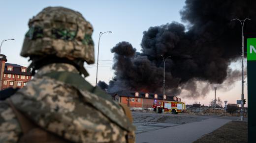 Bombardování v Kyjevě