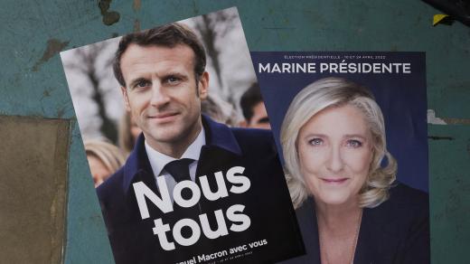 Emmanuel Macron a Marine Le Penová