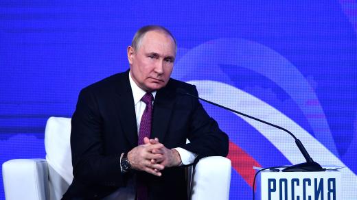 Vladimir Putin na setkání s historiky u příležitosti Dne národní jednoty (4. listopadu 2022)