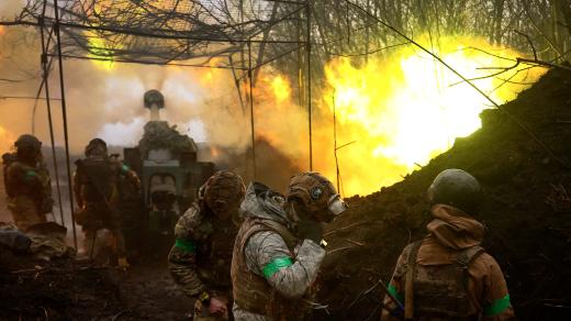 Ukrajinská armáda u Bachmutu