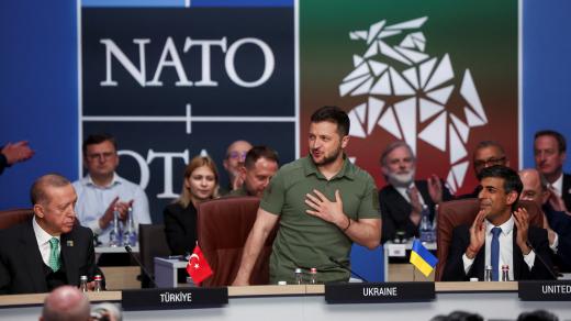 Volodymyr Zelenskyj na summitu NATO