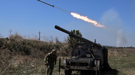 Ukrajinci pálí z raketometu v Záporožské oblasti