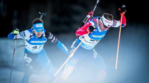 Michal Krčmář na trati v Novém Městě na Moravě