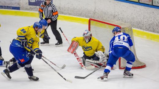 Hráči hokejového klubu Vajgar Jindřichův Hradec