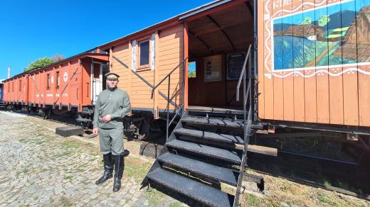 Legiovlak na nádraží ve Strakonicích