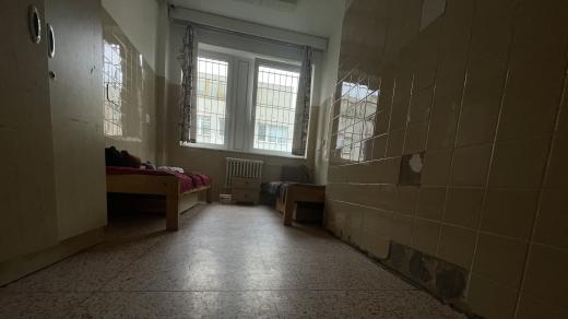 Pokoj v Dětské psychiatrické nemocnici v Lounech